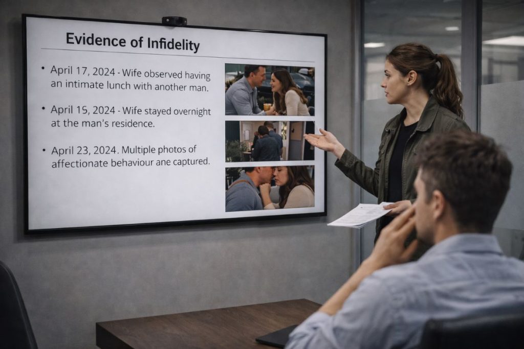 Infidelity Surveillance: How Private Investigators Provide Surveillance Services. Private investigators providing infidelity surveillance services using discreet, lawful methods to document behaviour and gather evidence.