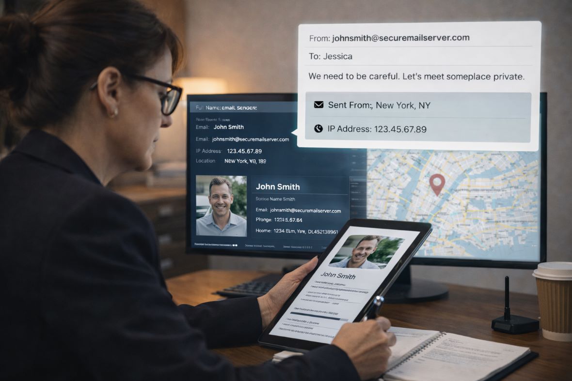Inside the Work of Private Investigators Using Email Tracking and SMS Tracing. Private investigators using lawful email analysis and SMS tracing techniques to support evidence-led investigations.